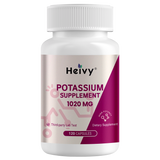 Heivy Potassium Supplement 1020 mg, 120 Vegetarian Capsules