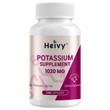 Heivy Potassium 1020 mg – Electrolyte & Heart Support | 240 Veg Capsules