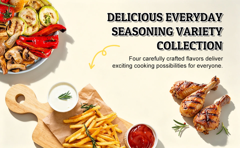 52USA 4 packs Air Fryer seasonings 250ml PET shakers