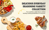 52USA 4 packs Air Fryer seasonings 250ml PET shakers