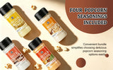 52USA Popcorn Seasoning Set, Multi-Flavor Variety Pack, Popcorn Spice Set | White Cheddar Cheese, Original Butter, Cheese & Chives, Salt & Vinegar, Old Fashioned (Pack of 4)