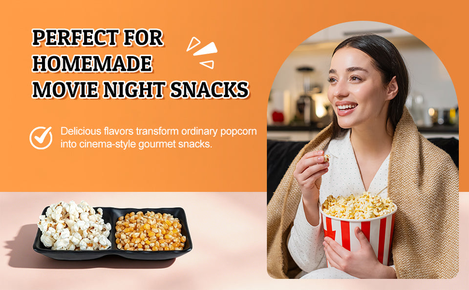 52USA Popcorn Seasoning Set, Multi-Flavor Variety Pack, Popcorn Spice Set | White Cheddar Cheese, Original Butter, Cheese & Chives, Salt & Vinegar, Old Fashioned (Pack of 4)