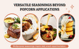 52USA Popcorn Seasoning Set, Multi-Flavor Variety Pack, Popcorn Spice Set | White Cheddar Cheese, Original Butter, Cheese & Chives, Salt & Vinegar, Old Fashioned (Pack of 4)