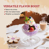 52USA Strawberry Taro Kit: Strawberry Popping Boba + Taro Powder – DIY Creamy Purple Bubble Tea Set