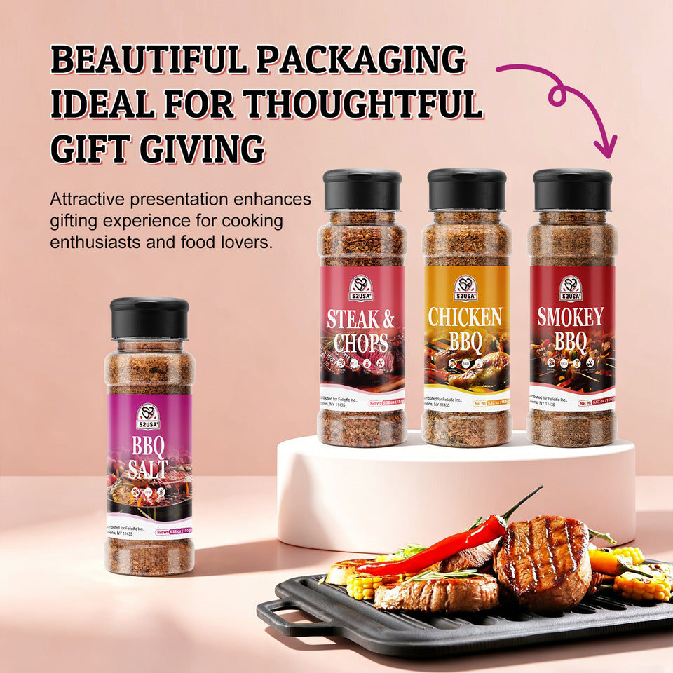 52usa BBQ seasoning Set 4 packs