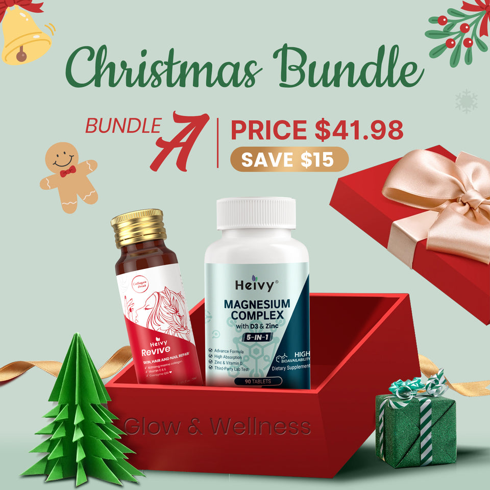 Heivy Christmas Bundle | Collagen Drink & Magnesium Complex Gift Set