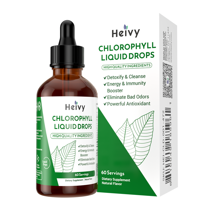 Chlorophyll Liquid Drops - INTERNAL DEODORIZER & SUPPORT OVERALL HEALTH