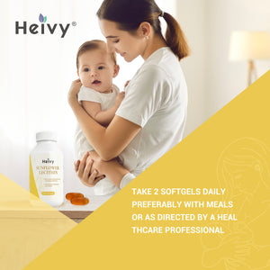 Heivy Sunflower Lecithin Supplement - FOR MILK FLOW & PLUGGED DUCTS
