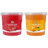 52USA Summer Selection Popping Boba Duo: Mango + Strawberry – Bursting Fruit Pearls for Milk Tea, Lemonade, Smoothies & Family Parties