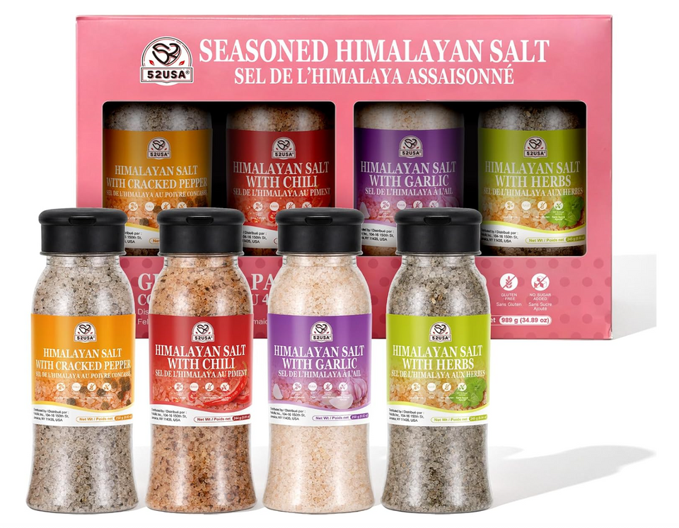 52USA Seasoned Himalayan Salt Gift Set 4 packs