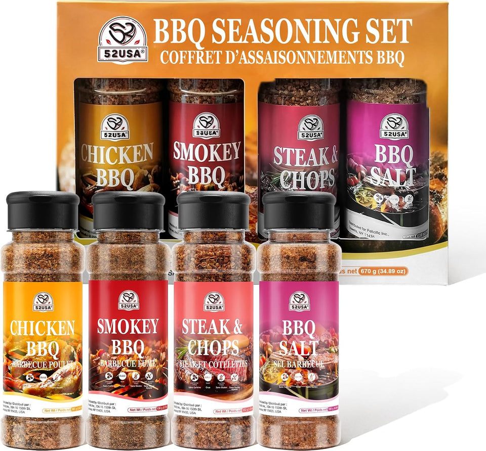 52usa BBQ seasoning Set 4 packs