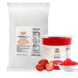52USA Strawberry Thai Tea Kit: Strawberry Popping Boba + Thai Tea Powder – DIY Southeast Asian Bubble Tea Set